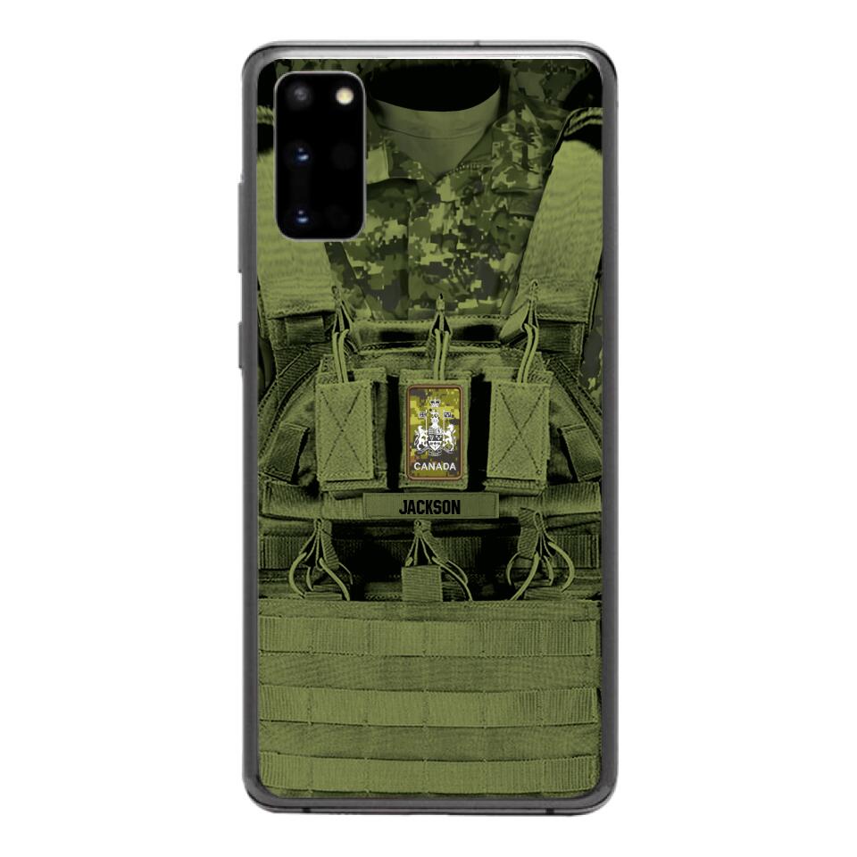 Personalized Canadian Soldier Phone Case Printed 25MAR-DT29