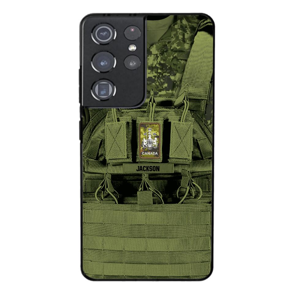 Personalized Canadian Soldier Phone Case Printed 25MAR-DT29