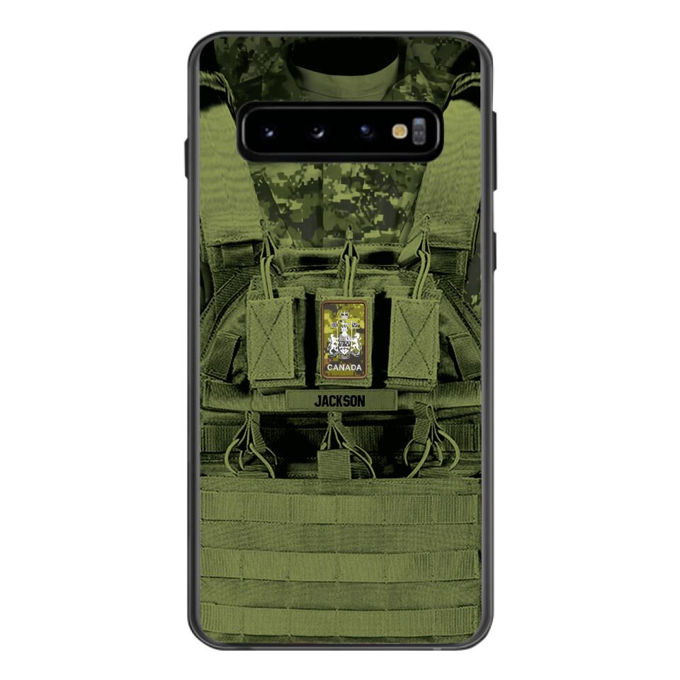 Personalized Canadian Soldier Phone Case Printed 25MAR-DT29