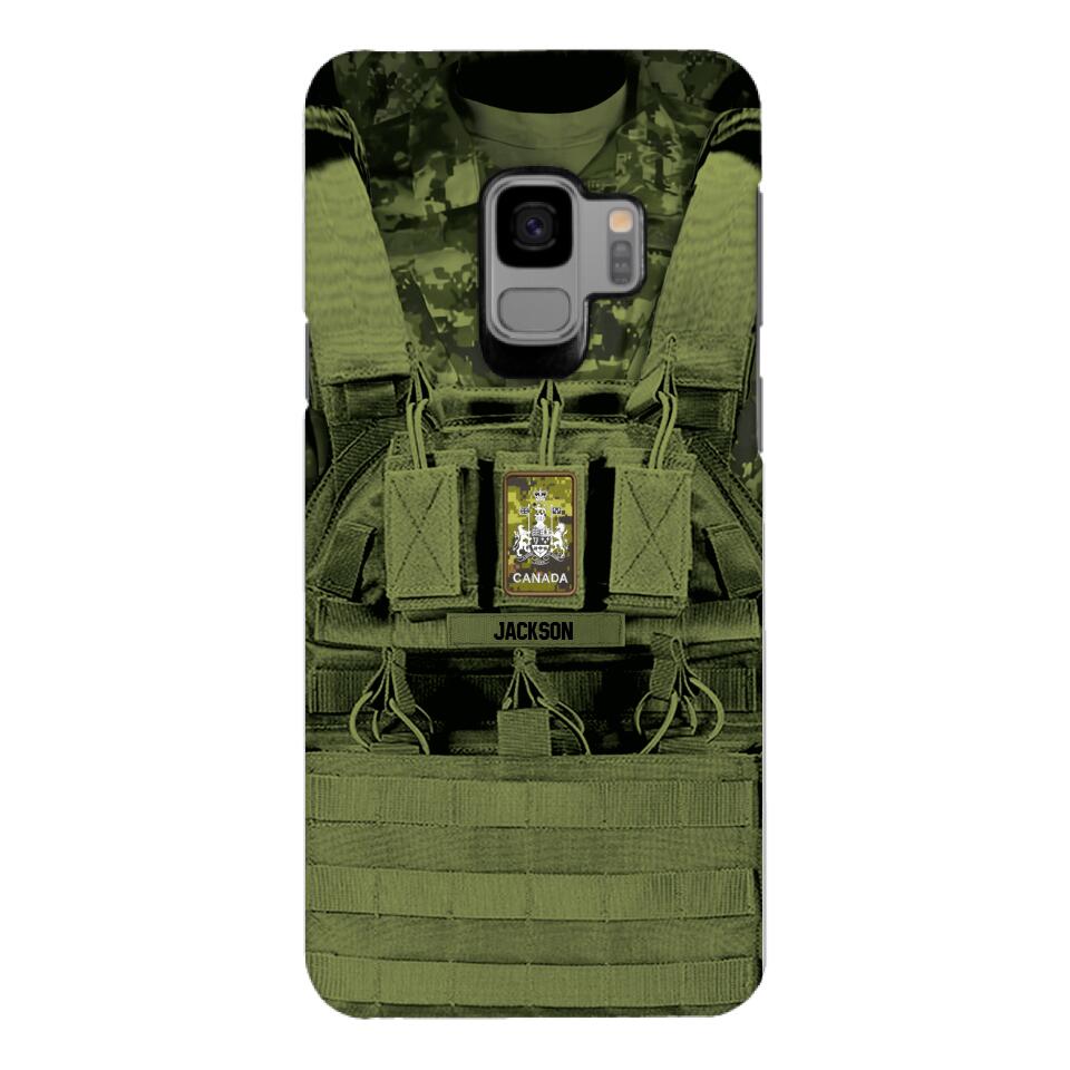 Personalized Canadian Soldier Phone Case Printed 25MAR-DT29