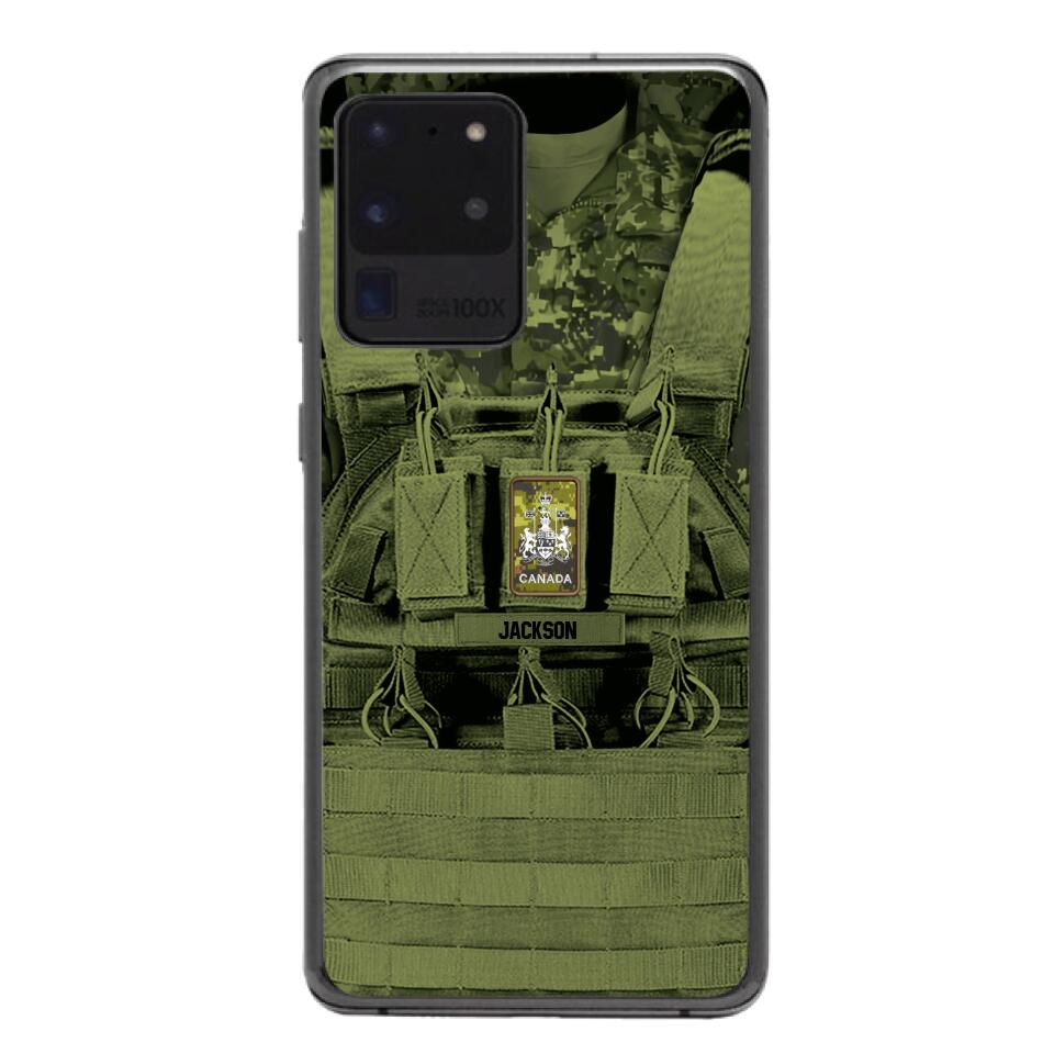 Personalized Canadian Soldier Phone Case Printed 25MAR-DT29
