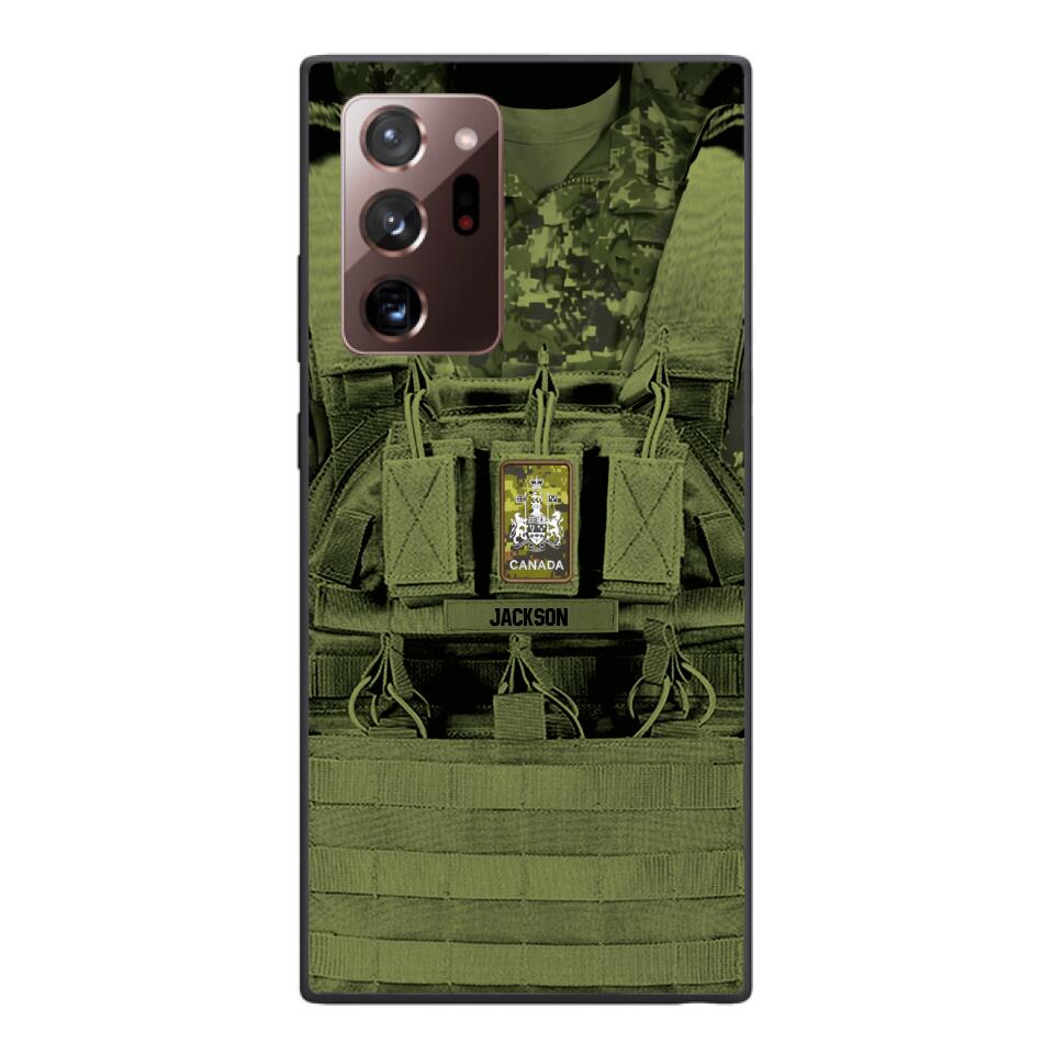 Personalized Canadian Soldier Phone Case Printed 25MAR-DT29