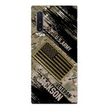Personalized U.S Army Veteran Camo Phone Case Printed QTDT2903