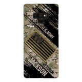 Personalized U.S Army Veteran Camo Phone Case Printed QTDT2903