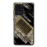 Personalized U.S Army Veteran Camo Phone Case Printed QTDT2903