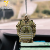 Personalized Australian Soldier Wood Ornament Printed 22MAR-DT30