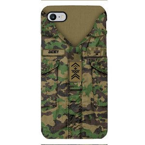 Personalized Swiss Soldier/Veterans Phone Case Printed 22MAR-HQ31