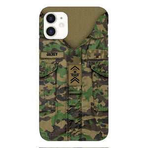 Personalized Swiss Soldier/Veterans Phone Case Printed 22MAR-HQ31