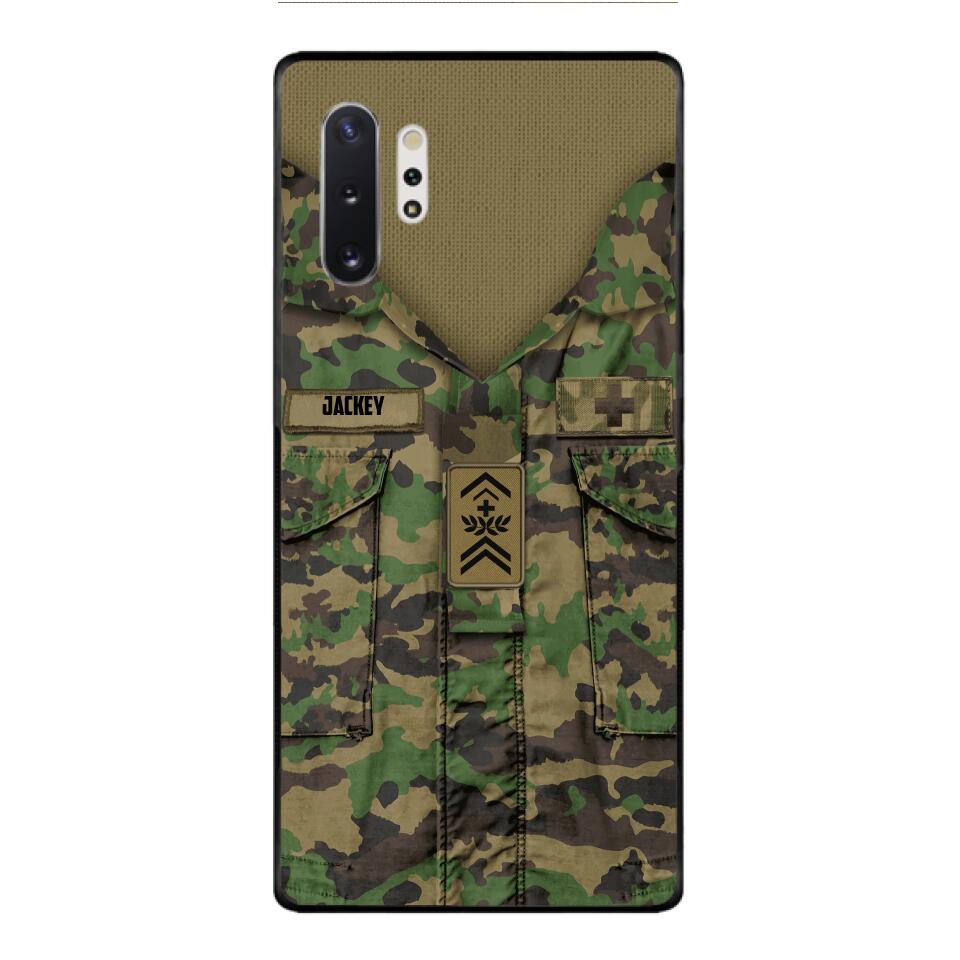 Personalized Swiss Soldier/Veterans Phone Case Printed 22MAR-HQ31