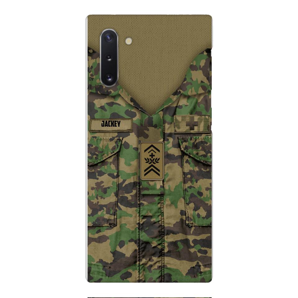 Personalized Swiss Soldier/Veterans Phone Case Printed 22MAR-HQ31