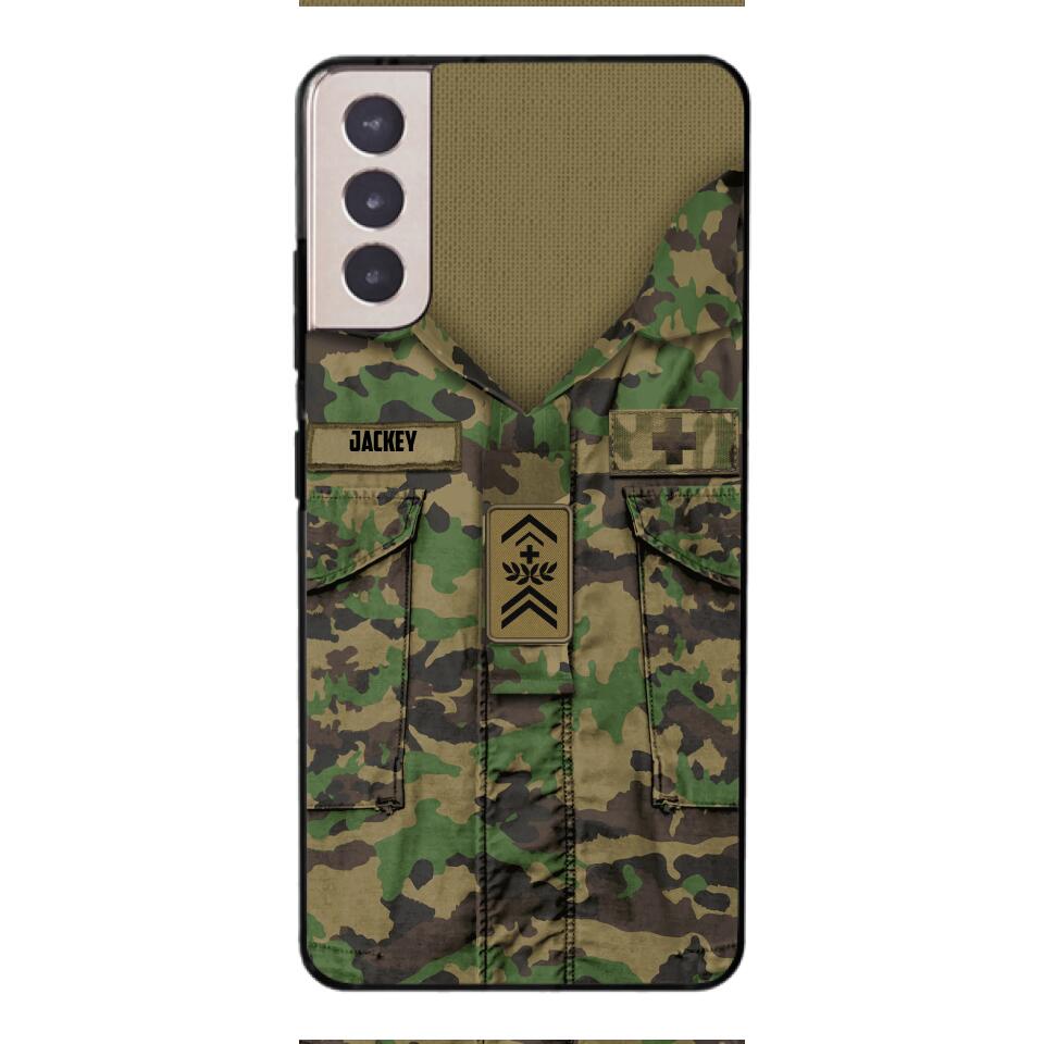 Personalized Swiss Soldier/Veterans Phone Case Printed 22MAR-HQ31