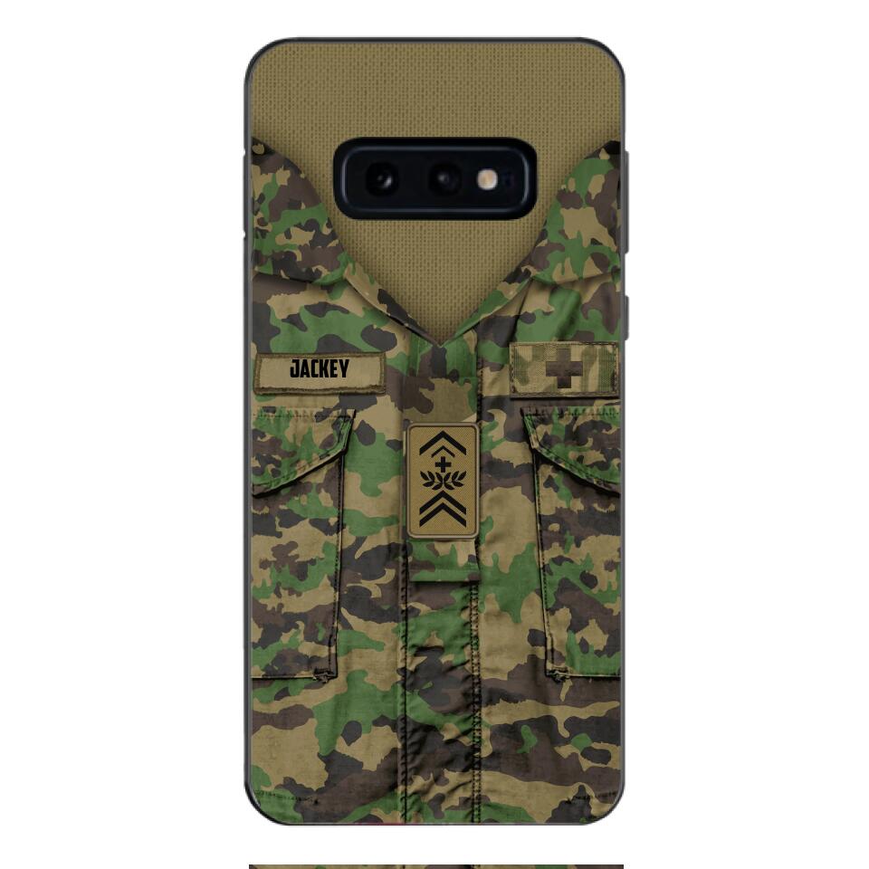 Personalized Swiss Soldier/Veterans Phone Case Printed 22MAR-HQ31