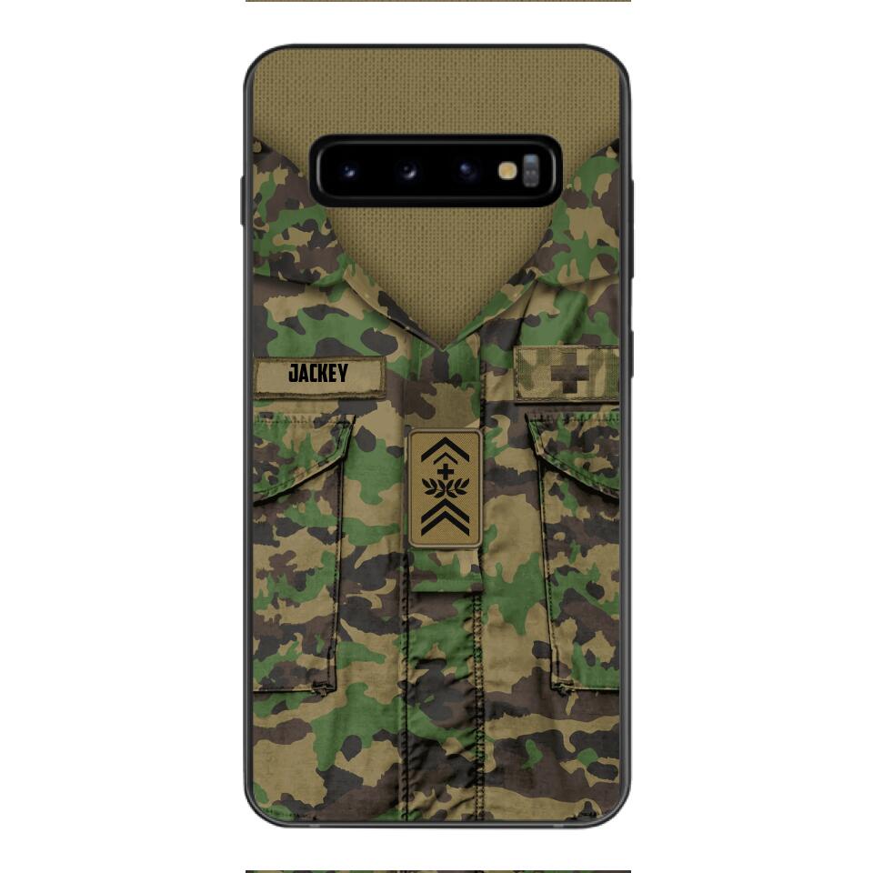 Personalized Swiss Soldier/Veterans Phone Case Printed 22MAR-HQ31