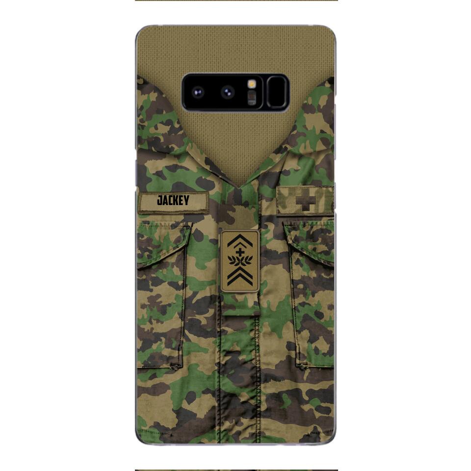 Personalized Swiss Soldier/Veterans Phone Case Printed 22MAR-HQ31