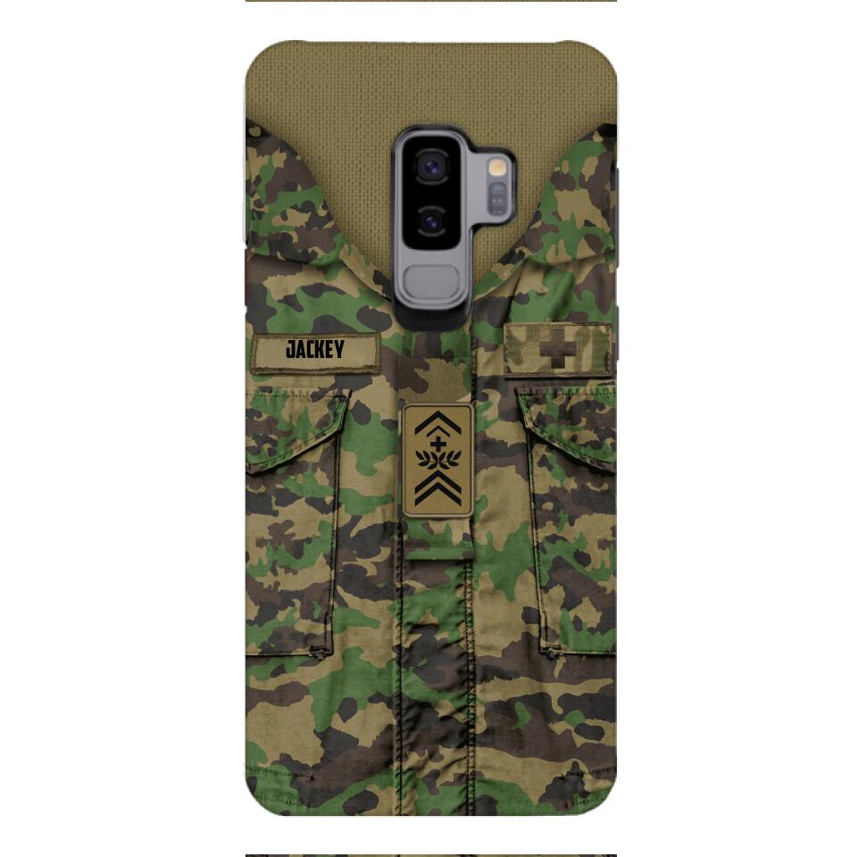 Personalized Swiss Soldier/Veterans Phone Case Printed 22MAR-HQ31
