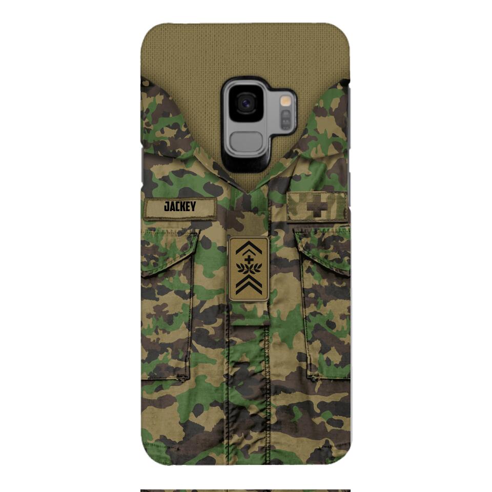 Personalized Swiss Soldier/Veterans Phone Case Printed 22MAR-HQ31