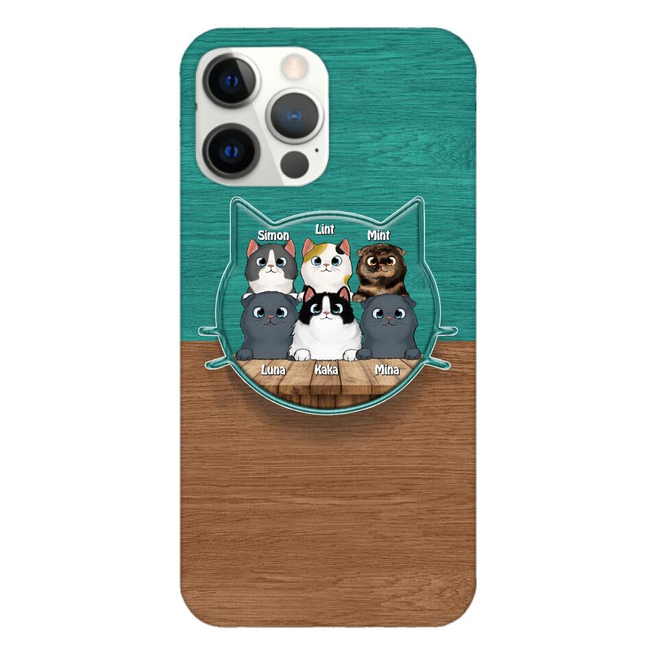 PERSONALIZED CAT LOVER PHONECASE + GRIP CAT MOM