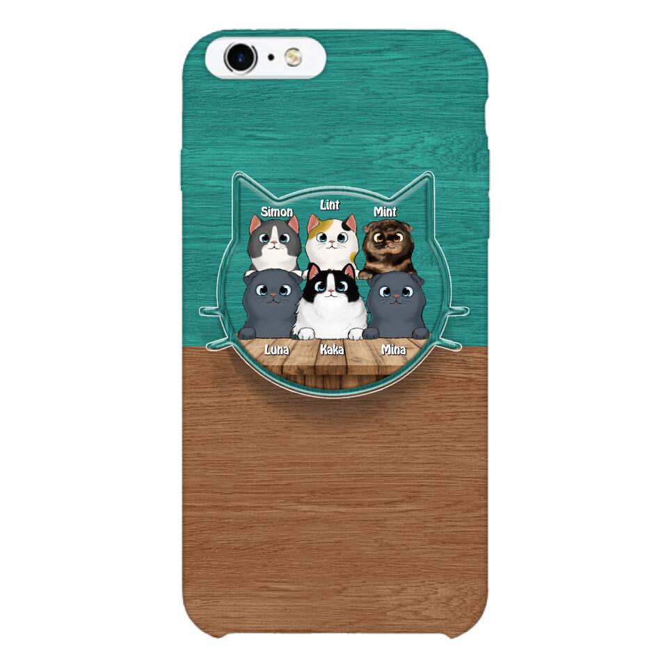 PERSONALIZED CAT LOVER PHONECASE + GRIP CAT MOM