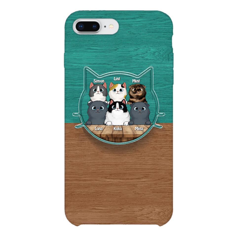PERSONALIZED CAT LOVER PHONECASE + GRIP CAT MOM
