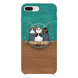 PERSONALIZED CAT LOVER PHONECASE + GRIP CAT MOM