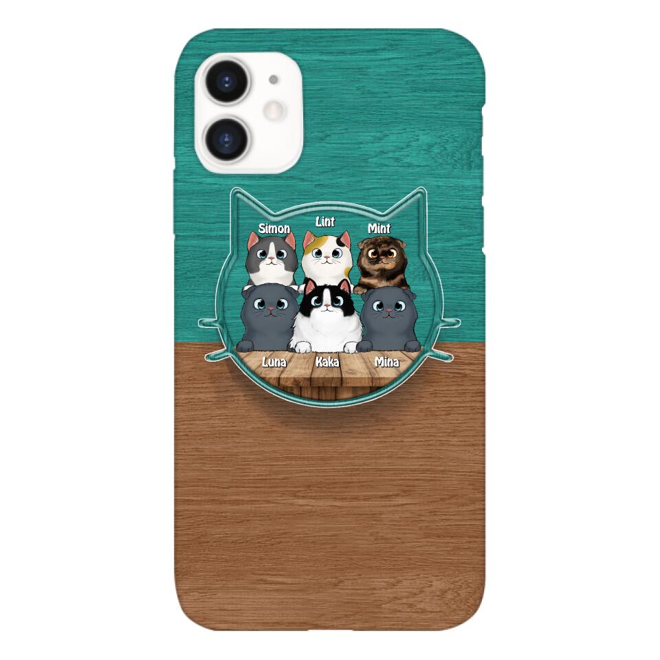 PERSONALIZED CAT LOVER PHONECASE + GRIP CAT MOM