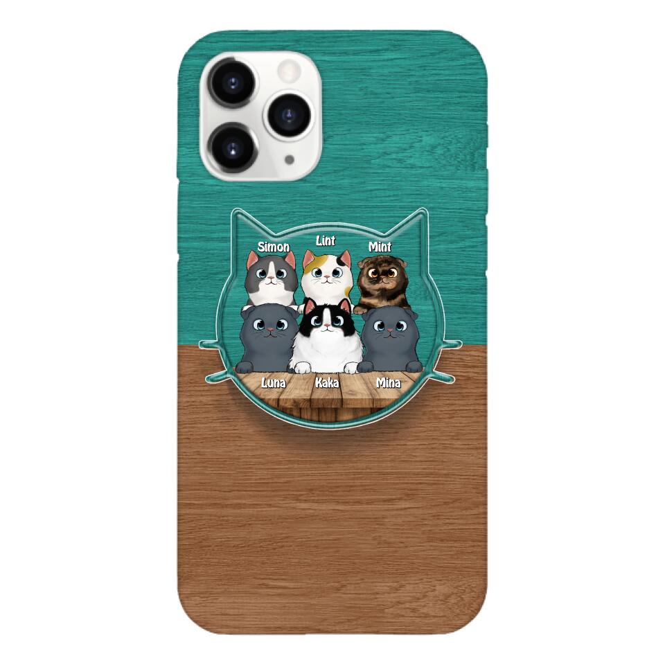 PERSONALIZED CAT LOVER PHONECASE + GRIP CAT MOM