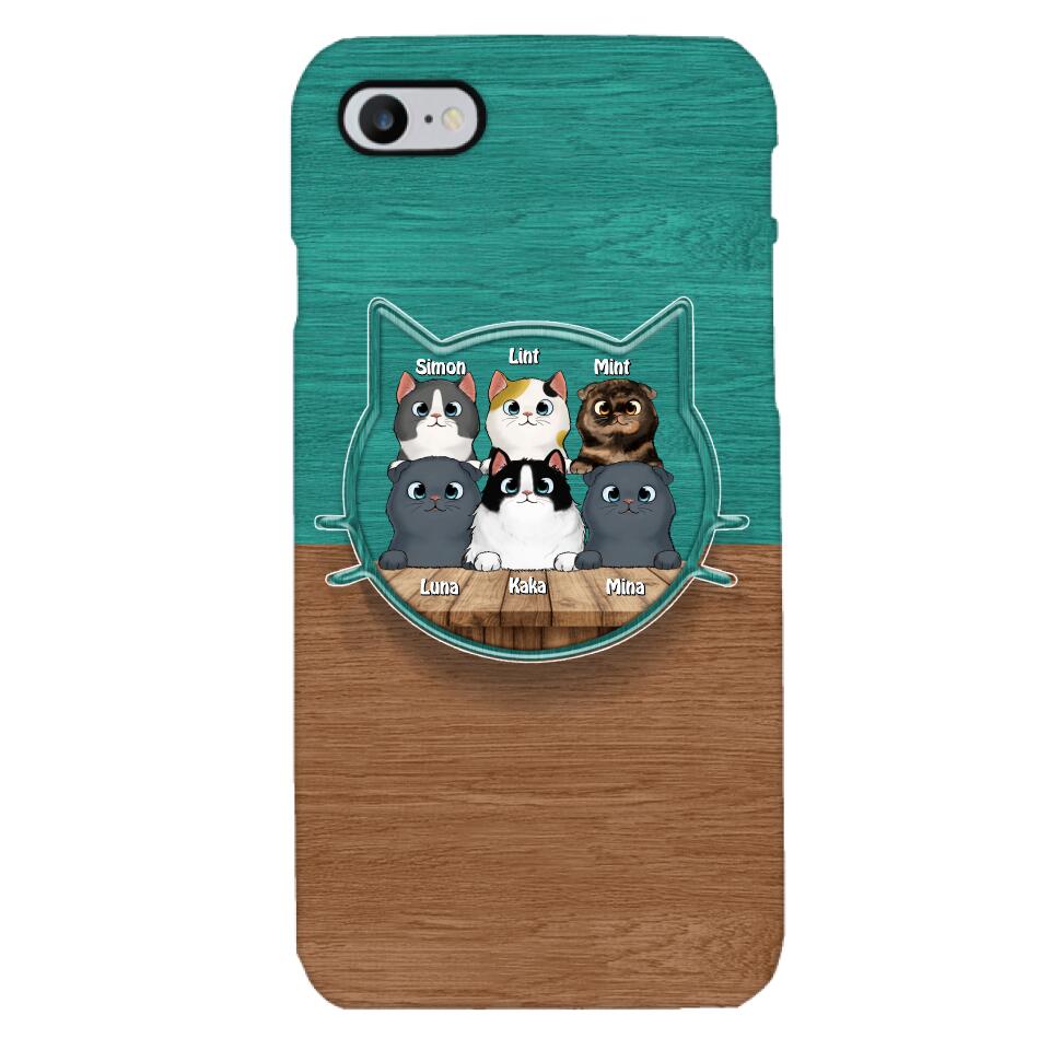 PERSONALIZED CAT LOVER PHONECASE + GRIP CAT MOM