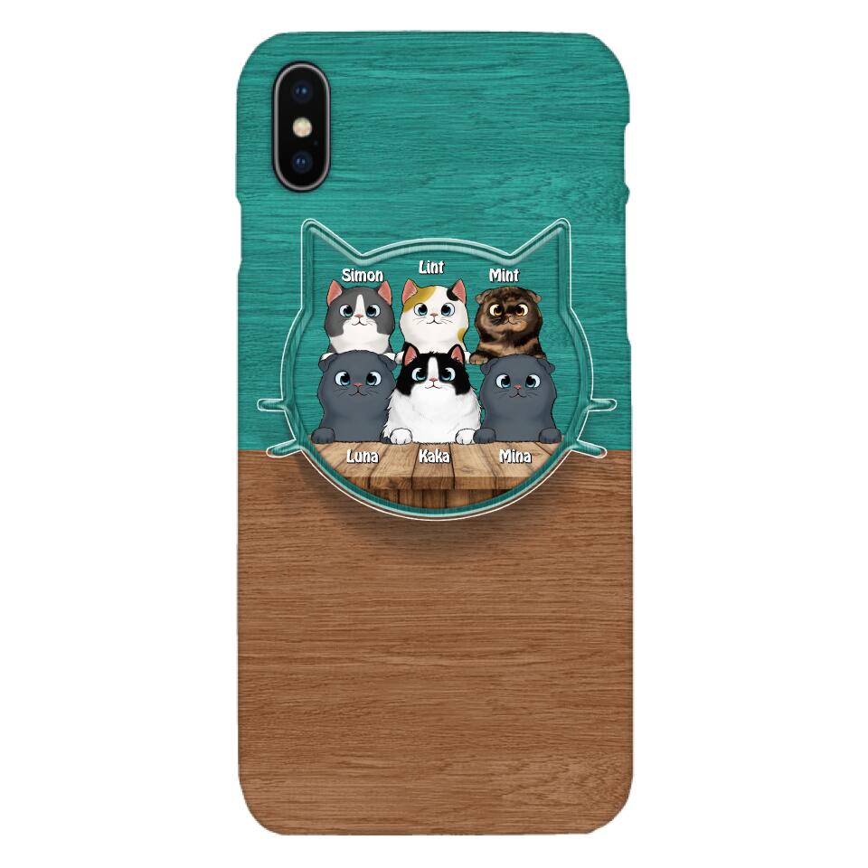 PERSONALIZED CAT LOVER PHONECASE + GRIP CAT MOM