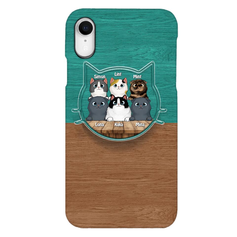 PERSONALIZED CAT LOVER PHONECASE + GRIP CAT MOM