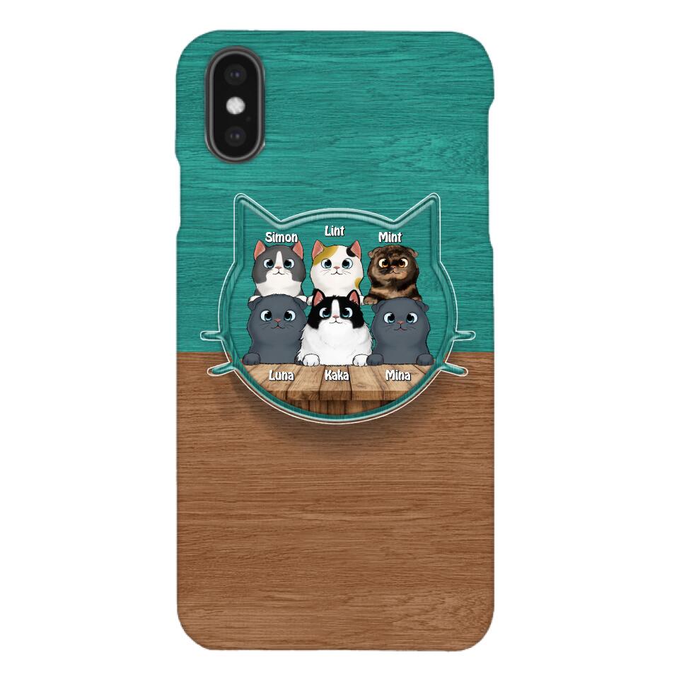 PERSONALIZED CAT LOVER PHONECASE + GRIP CAT MOM