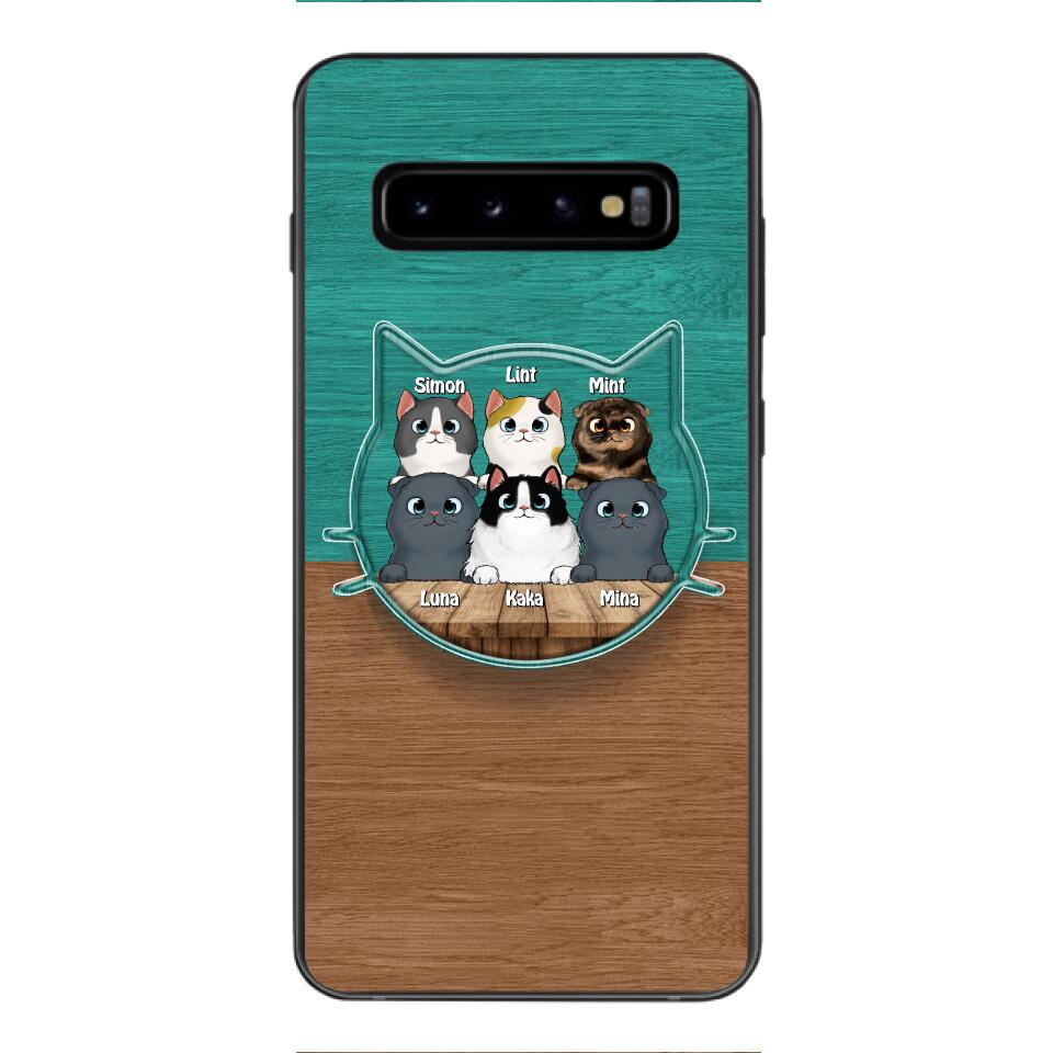 PERSONALIZED CAT LOVER PHONECASE + GRIP CAT MOM