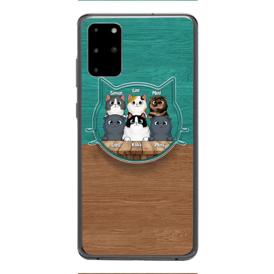 PERSONALIZED CAT LOVER PHONECASE + GRIP CAT MOM