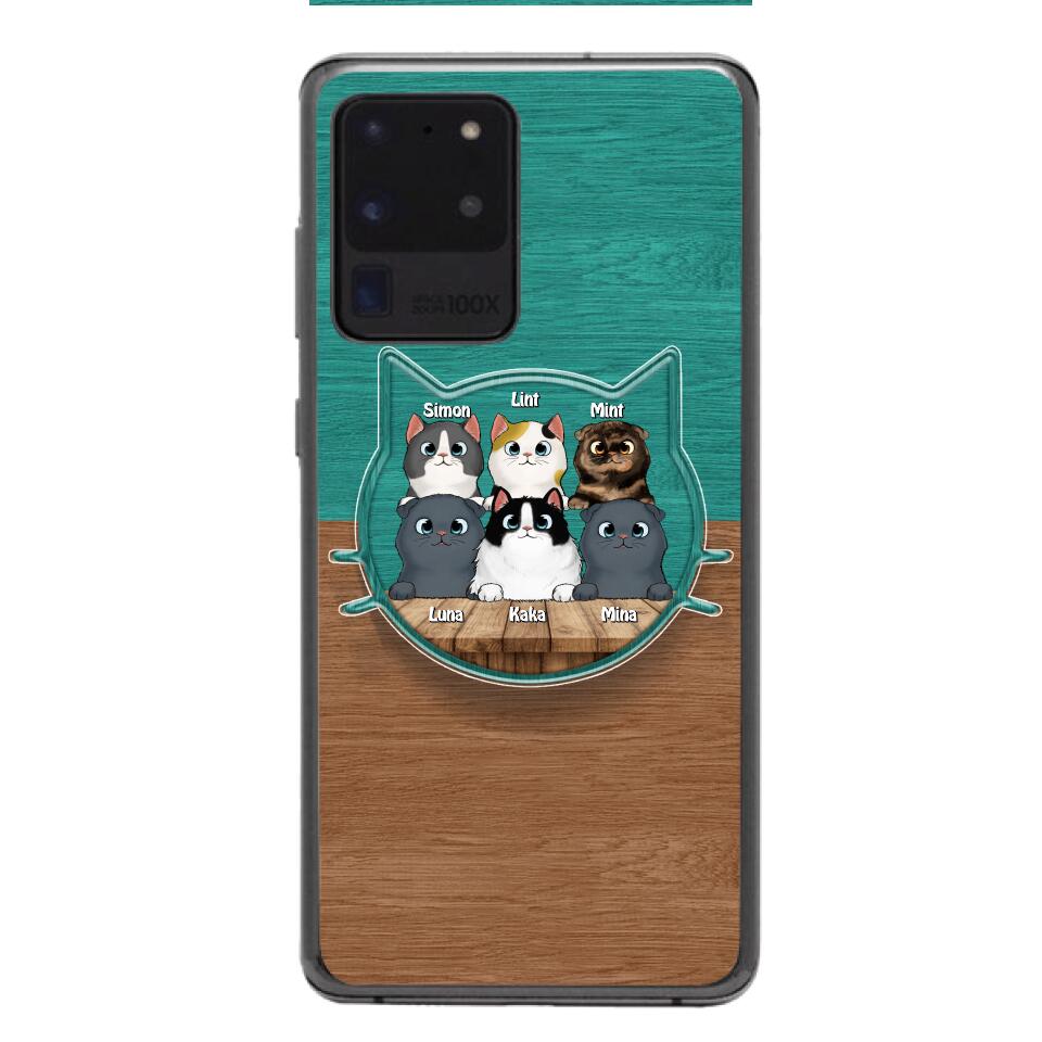 PERSONALIZED CAT LOVER PHONECASE + GRIP CAT MOM
