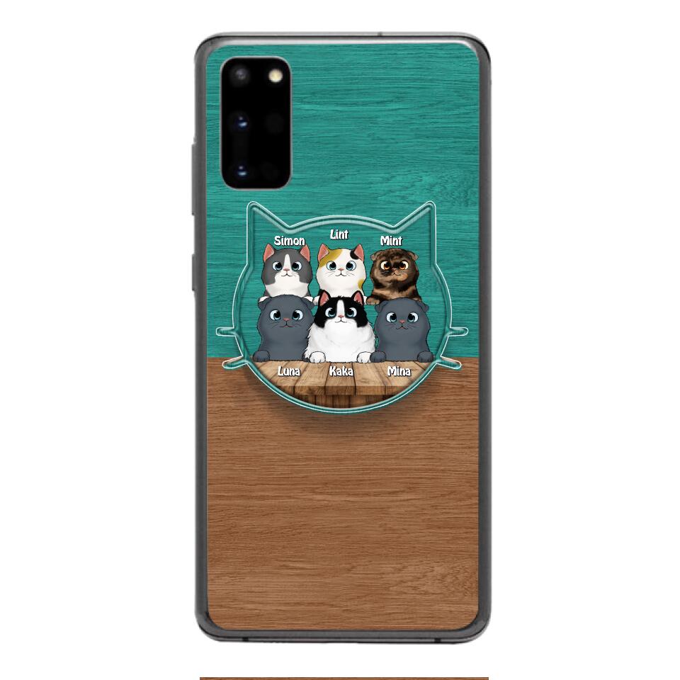 PERSONALIZED CAT LOVER PHONECASE + GRIP CAT MOM