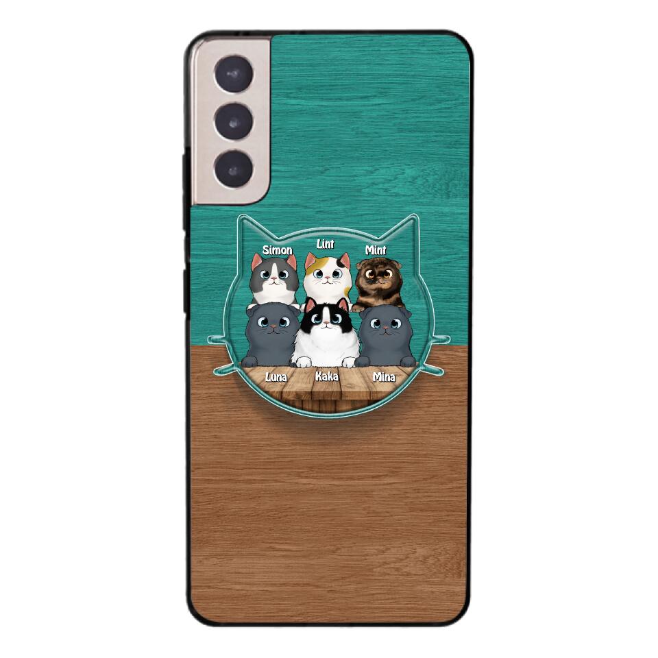 PERSONALIZED CAT LOVER PHONECASE + GRIP CAT MOM