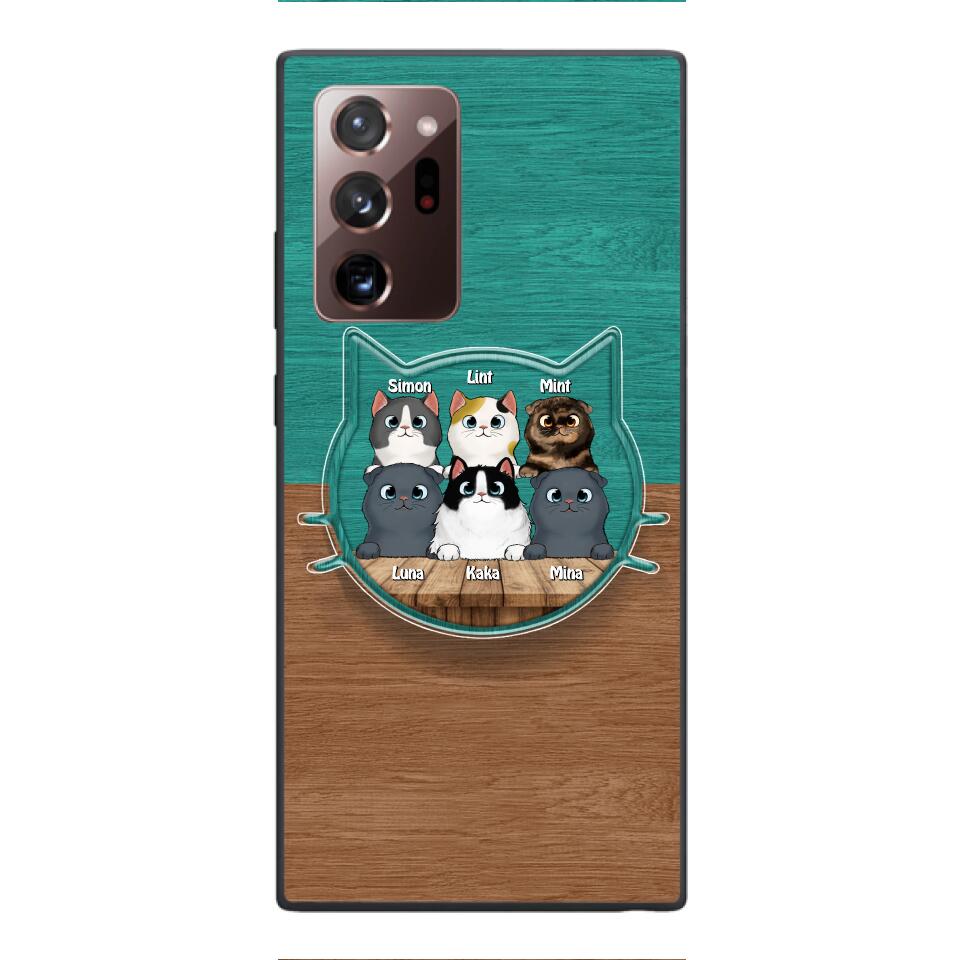 PERSONALIZED CAT LOVER PHONECASE + GRIP CAT MOM