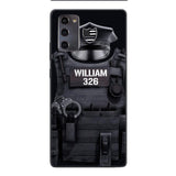 Personalized U.S Thin Blue Line Phone Case Printed 22APR-DT01