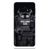 Personalized U.S Thin Blue Line Phone Case Printed 22APR-DT01