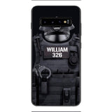 Personalized U.S Thin Blue Line Phone Case Printed 22APR-DT01