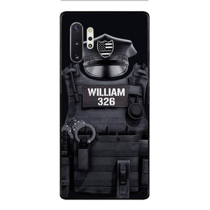 Personalized U.S Thin Blue Line Phone Case Printed 22APR-DT01