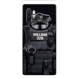 Personalized U.S Thin Blue Line Phone Case Printed 22APR-DT01