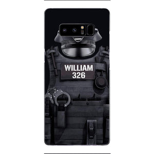 Personalized U.S Thin Blue Line Phone Case Printed 22APR-DT01