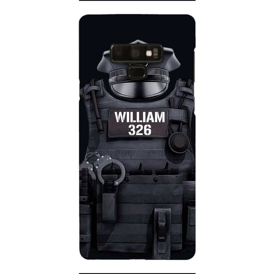 Personalized U.S Thin Blue Line Phone Case Printed 22APR-DT01