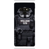 Personalized U.S Thin Blue Line Phone Case Printed 22APR-DT01