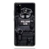 Personalized U.S Thin Blue Line Phone Case Printed 22APR-DT01