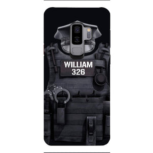 Personalized U.S Thin Blue Line Phone Case Printed 22APR-DT01