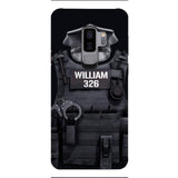 Personalized U.S Thin Blue Line Phone Case Printed 22APR-DT01