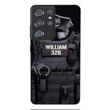 Personalized U.S Thin Blue Line Phone Case Printed 22APR-DT01