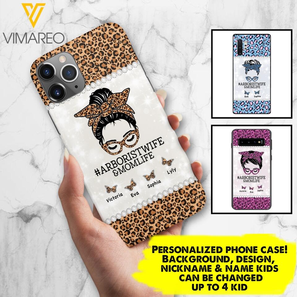 Personalized Arboristwife & Momlife Phone Case Printed 22APR-HC01