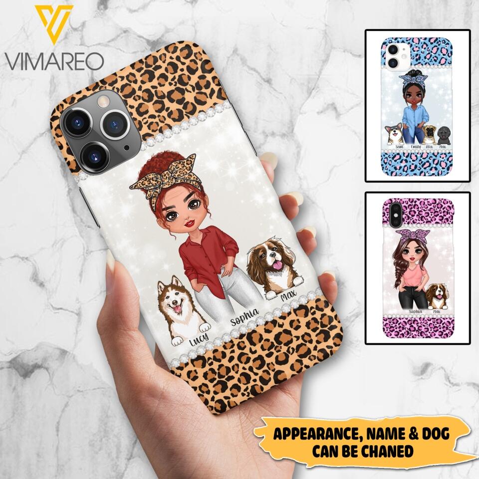 Personalized Dog Lover Phone case Printed 22APR-LN01